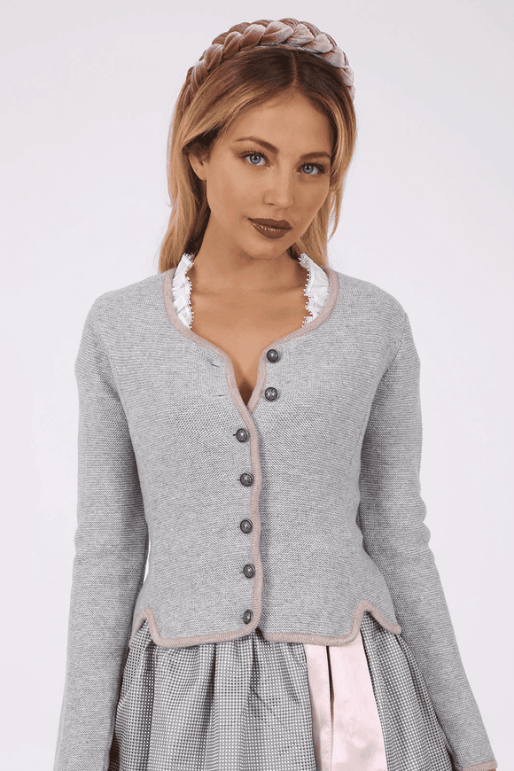 Krueger Elisabelle  knitted Dirndl  jacket - German Specialty Imports llc