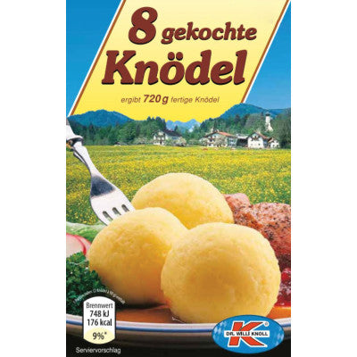 Dr. Willi Knoll  8 Cooked Potato Dumplings - German Specialty Imports llc