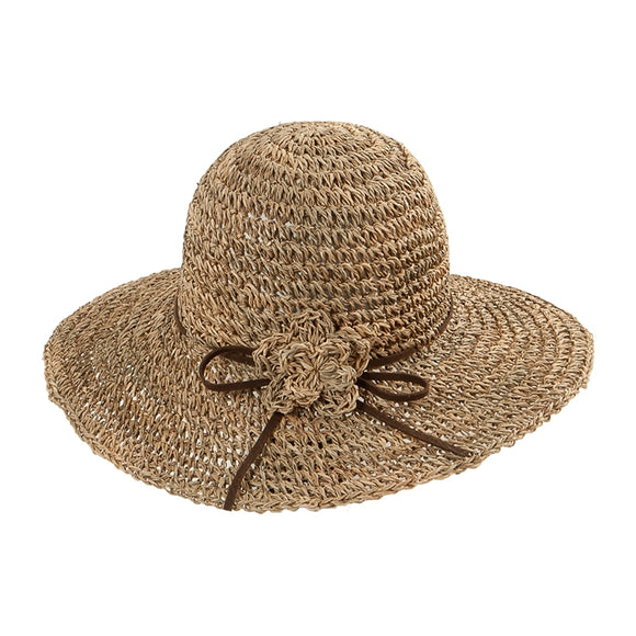 43523Traditional Fedora  Raffia Stroh Hut/  Straw Hat by Faustmann - German Specialty Imports llc