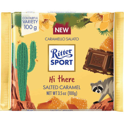 502219 Ritter Sport Milk Chocolate Salted Caramel Bar - German Specialty Imports llc