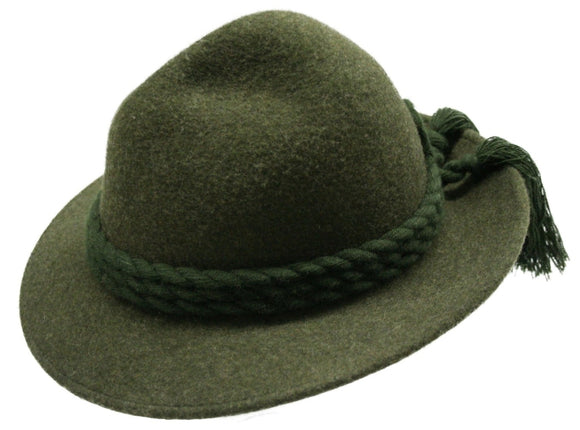 503 - A77L   Faustmann Alpine Wool Hat wide rim and details - German Specialty Imports llc