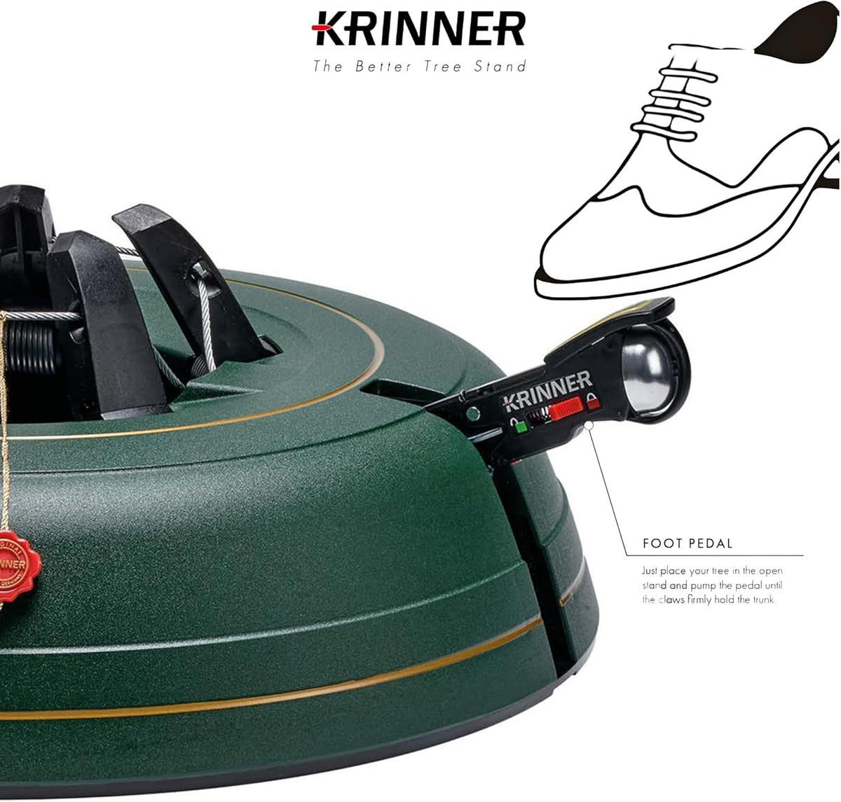 Krinner Single Cable Tree Stand Genie XXL Deluxe innovative