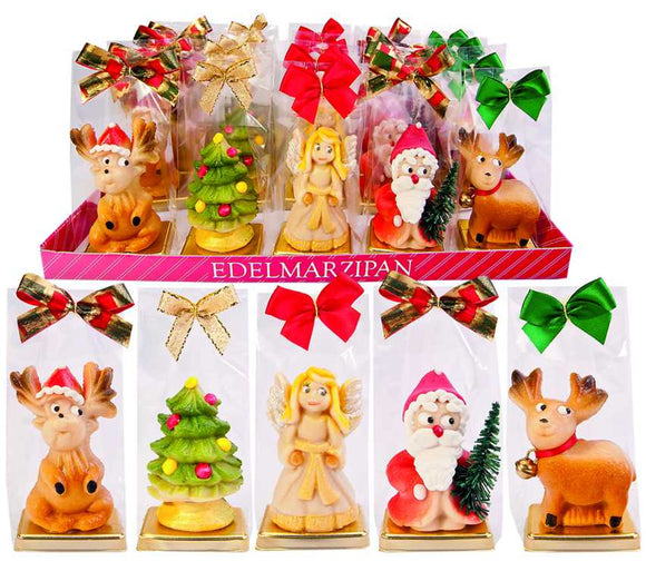 13018 Funsch Marzipan Holiday 5 pc Assortment `1.76oz. - German Specialty Imports llc