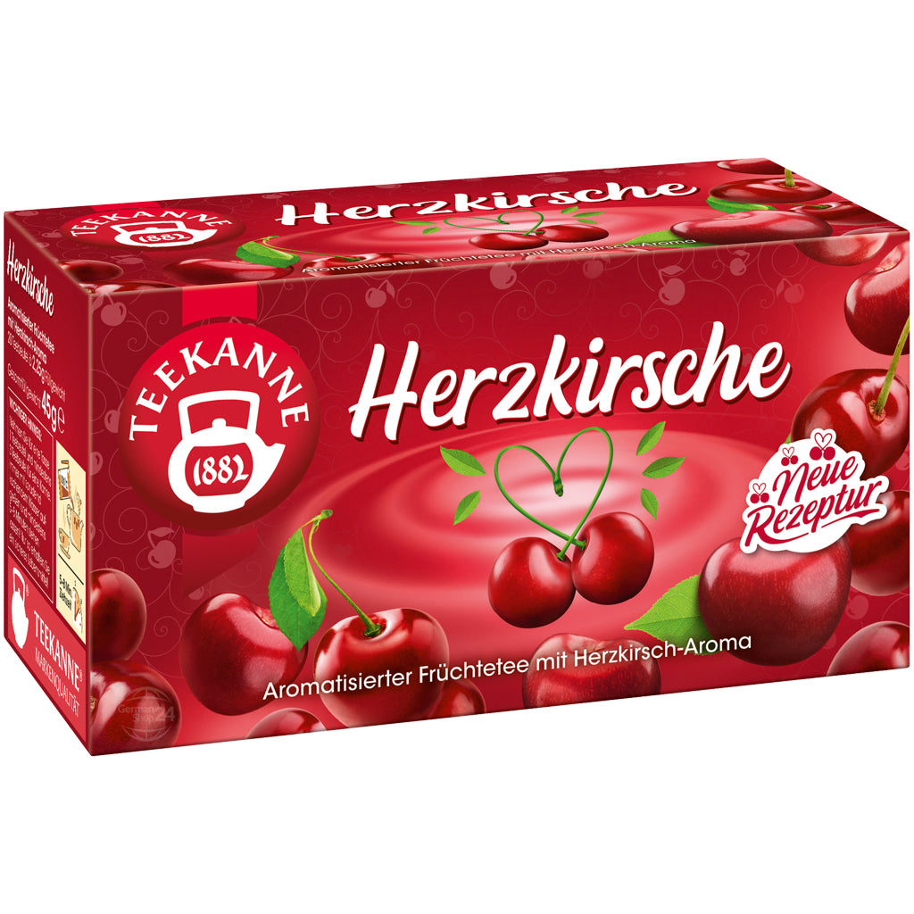 Teekanne Tea Herzkirsche Heart Cherry Best before 01/2026 – German Specialty Imports llc