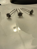 Hair pins Edelweiss flowers set of 3 by Alpenfluestern - German Specialty Imports llc