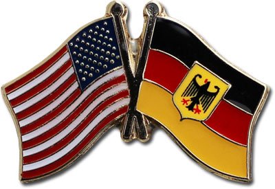 German / American Friendship Lapel Pin - German Specialty Imports llc
