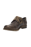 6076 Haferl Shoe Black Nappa Leather  with Leather Sole Old Grey - German Specialty Imports llc