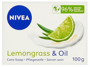 1 NI 9106 Nivea Creme Lemon Grass  & Oil Bar Soap 3.5 oz