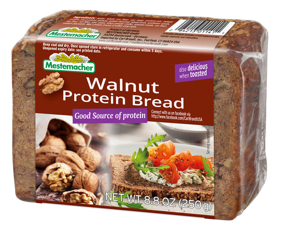 00141 Mestermacher Walnut Protein Bread - German Specialty Imports llc