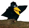 Available for preorder only Lotte Sievers Hahn Raven Hand Carved Glove Hand Puppet - German Specialty Imports llc