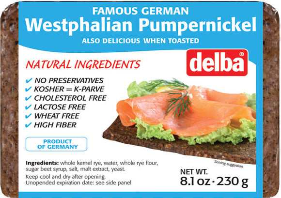 Delba Westphalian Pumpernickel B.B. 4/6/23 - German Specialty Imports llc