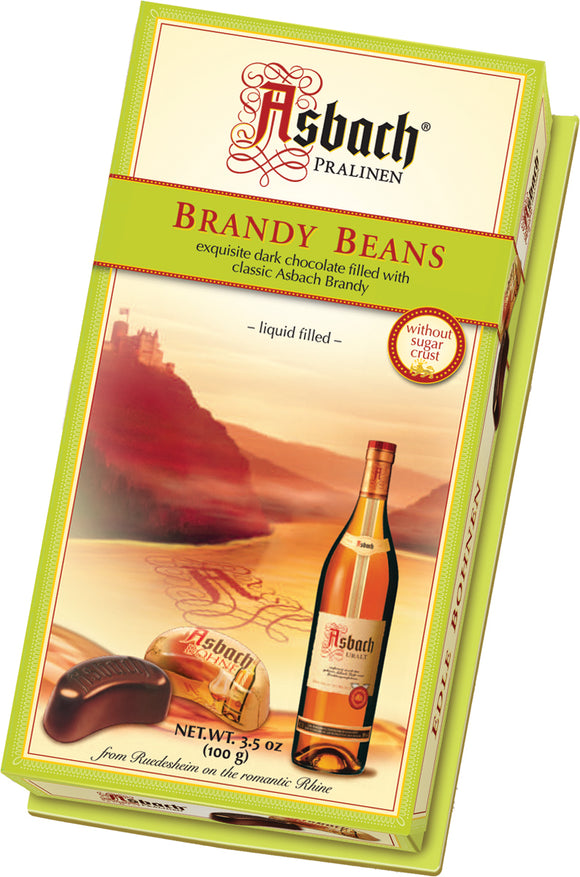 184133G/24532CH Asbach Brandy Beans without sugar Crust 3.5 oz - German Specialty Imports llc