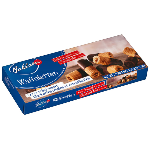 Bahlsen Dark Chocolate Dipped Wafer Rolls - German Specialty Imports llc