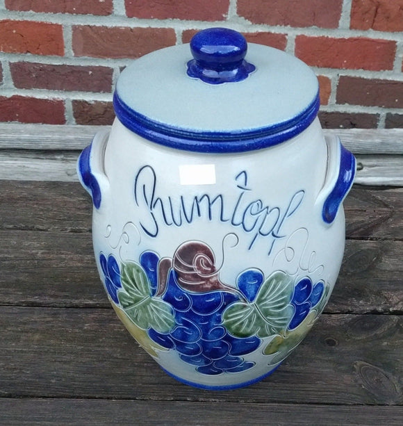 Without Lid 3 l Beautiful Hand Made Salt Gazed Pottery Pot - German Specialty Imports llc