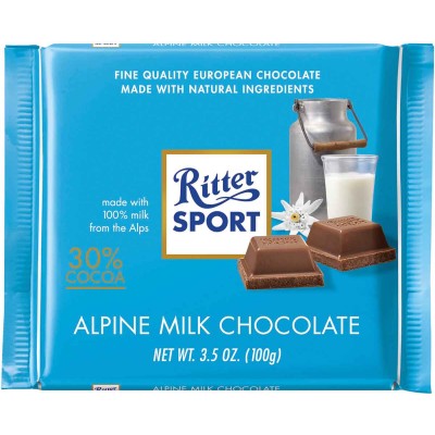 502021 Ritter Sport  Alpine  Milk Chocolate - German Specialty Imports llc