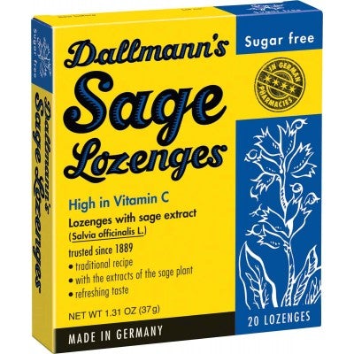889711 Dallmann's  Lozenges with Sage Extract bbd 826 23 - German Specialty Imports llc