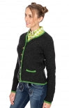 Stockerpoint Traditional Women  Knitted Jacket/Sweater/ Cardigan CARO Anthrazit-kiwi and other colors - German Specialty Imports llc
