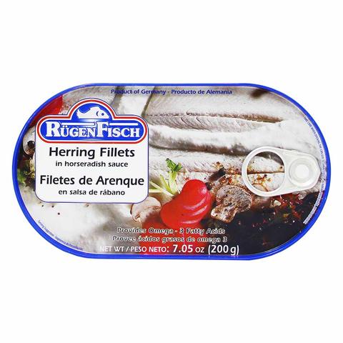 Ruegen Fisch Herring Fish Fillets in Horseradish Sauce - German Specialty Imports llc