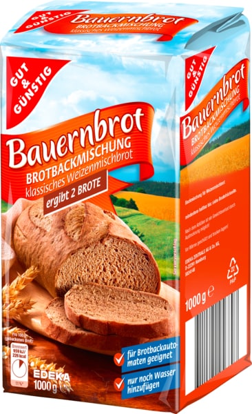 DM0004 Gut & Guenstig Bauernbrot Farmers Bread 1kg - German Specialty Imports llc