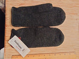 Virgin Wool Mittens with real leather edging - German Specialty Imports llc
