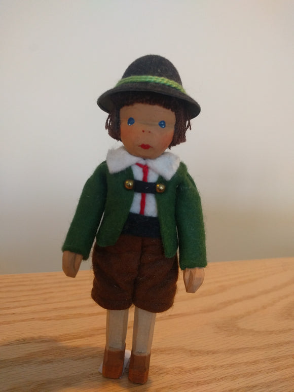 Lotte Sievers Hahn Hand carved Bavarian Boy Doll - German Specialty Imports llc