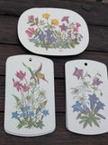 Edelweiss and Alpine Flower Breakfast and cutting Cutting  Boards in different sizes - German Specialty Imports llc