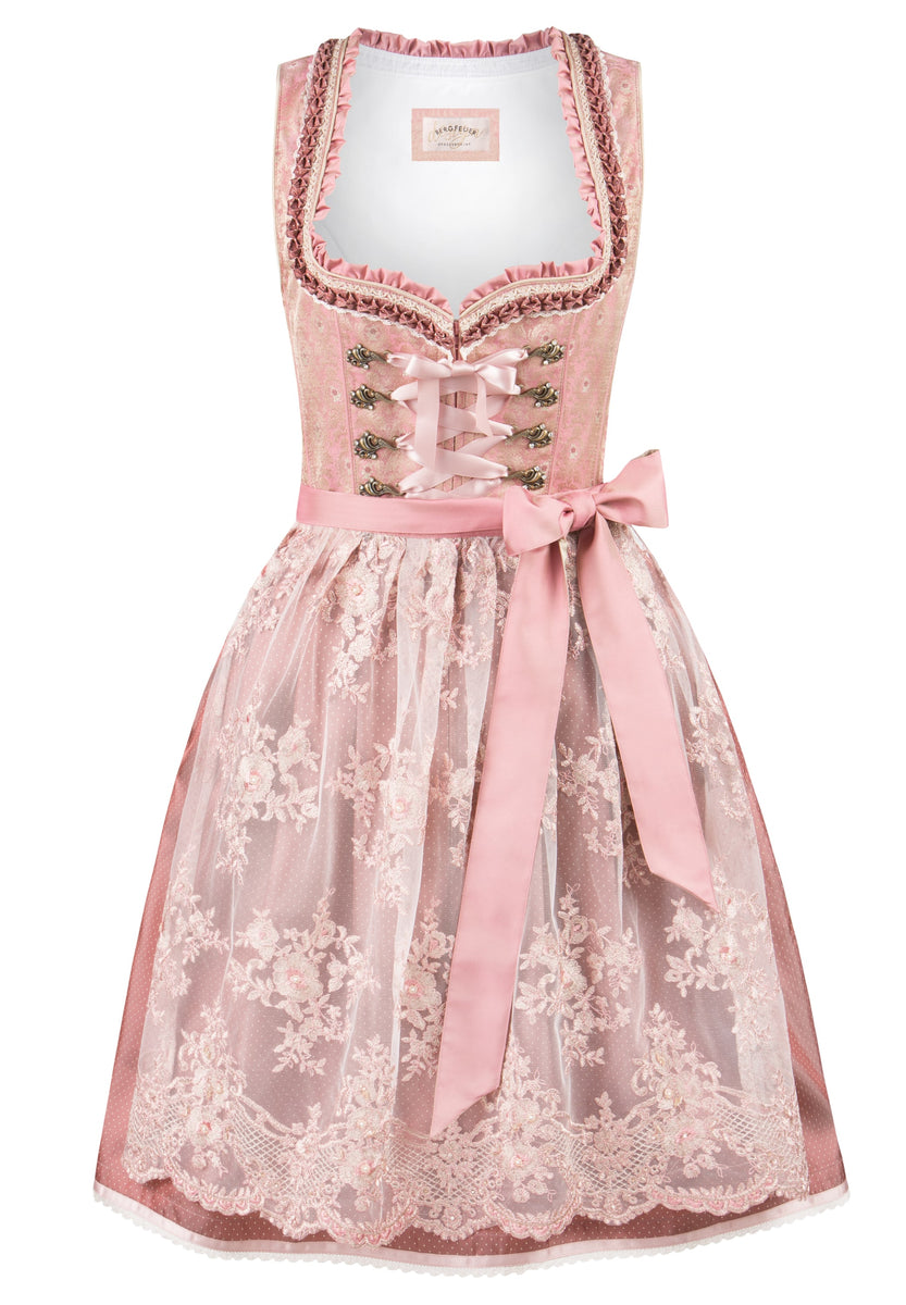 Traditionelles Dirndl Adele mit Knöpfen und Schürzenschließe Traditionelles Dirndl Adele mit Knöpfen und Schürzenschließe