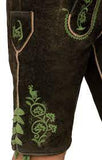 Edgar Men  Lederhosen fatty bison with green embroidery - German Specialty Imports llc