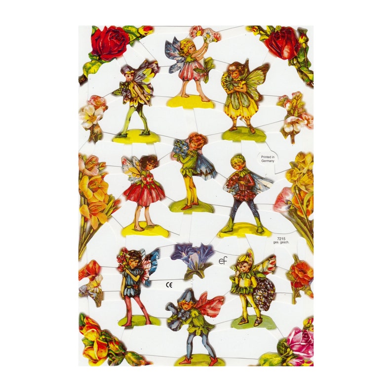 Glanzbilder-Set „Katze & Musik“, Ca. 24 X 15 Cm – Oblatenbilder Für Scrapbooking, Karten & Deko
