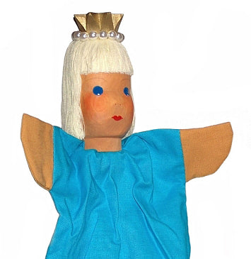 Lotte Sievers Hahn Princess on a stick Hand Carved Hand Puppet - German Specialty Imports llc