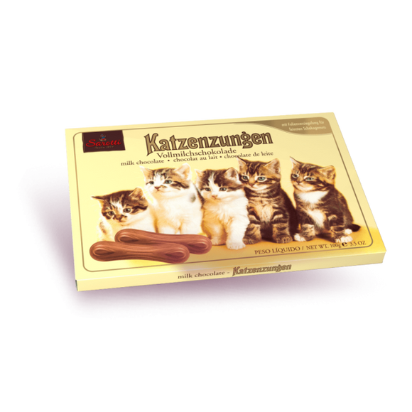Sarotti Katzenzungen   Milk Chocolate Cat tongue - German Specialty Imports llc