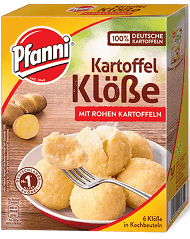 PF2490- 3065 Pfanni  Panni Rohe Kloesse / Potato Dumplings in Cooking bag  BB  06/24 - German Specialty Imports llc