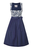 9920375-020075 Modell: GR-10-Steinfeld,marine,75 cm skirt length Marjo Dirndl - German Specialty Imports llc