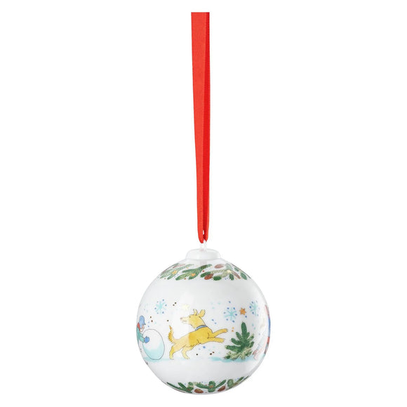 For preorder only / Arrival time December 2025 Weihnachtsspiele / Christmas games Hutschenreuther 2025 Porcelain Ball