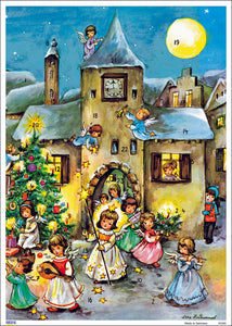 20301-10065 Advents Calendar Card with Envelope Angel with Star Wand - German Specialty Imports llc