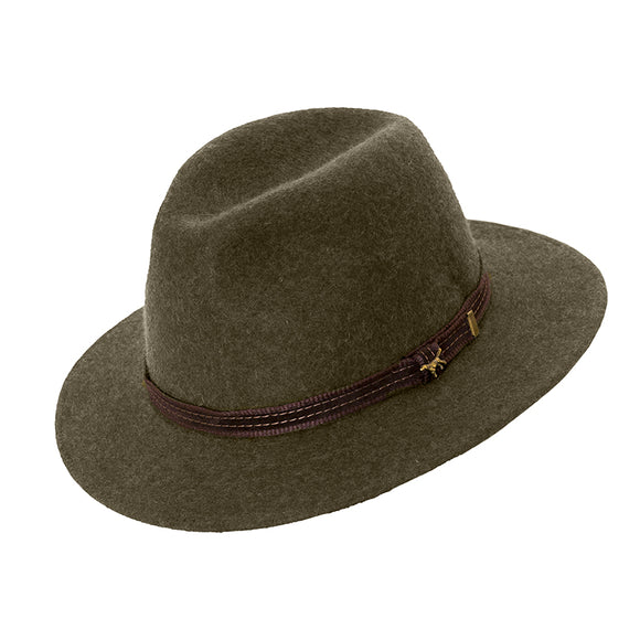 1013 Faustmann WOOL HAT  Oliv  Art.: 1013/1869A with dog pin