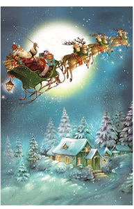 10440 Korsch  Advents Calendar Flight with Sleigh Santa with Sleigh and Reindeer