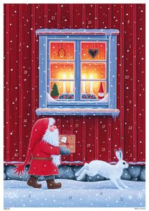 10502 Advents Calendar  "God Jul" Christmas Delivery