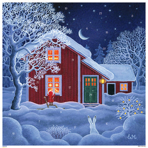 10506 Advents Calendar  "God Jul" Christmas House