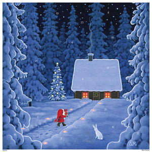 10509 Advents Calendar  "God Jul" Christmas Cottage