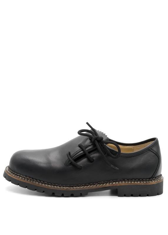 009160-0941/ 533 H Hannes Spieth & Wensky  Leather Haferl Shoe Black Premium Nappa leather