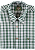 120000-2602 OS  Checkered Men Trachten Shirt with Deer embroidery on chest pocket in different colors - German Specialty Imports llc