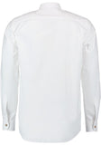 120057 - 2469 OS Trachten White Men Trachten Shirt " Pfoad " Shirt with stand up collar and bone buttons half way down