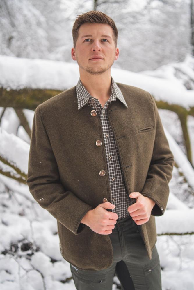122000-0340 OS Trachten Men Boiled Wool Trachten Jacket