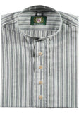 420001-2833/38  OS Men Trachten Shirt with Stand Up Collar and button down Shirt   1/1 -sleeve