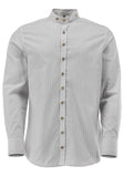 420001-2833/38  OS Men Trachten Shirt with Stand Up Collar and button down Shirt   1/1 -sleeve - German Specialty Imports llc