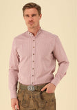 420001-2833/38  OS Men Trachten Shirt with Stand Up Collar and button down Shirt   1/1 -sleeve - German Specialty Imports llc