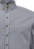 420001-2833/38  OS Men Trachten Shirt with Stand Up Collar and button down Shirt   1/1 -sleeve - German Specialty Imports llc