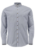 420001-2833/38  OS Men Trachten Shirt with Stand Up Collar and button down Shirt   1/1 -sleeve - German Specialty Imports llc