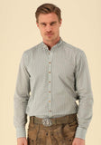 420001-2833/38  OS Men Trachten Shirt with Stand Up Collar and button down Shirt   1/1 -sleeve - German Specialty Imports llc